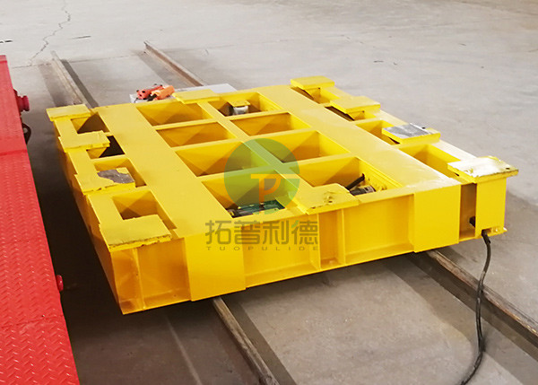 Battery powered DC motor driven hot metal ladle transfer cart explosion proof