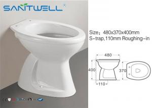 Best Wall BTW Toilet WC Pan Soft Close Seat , Flush Concealed Cistern 480*370*400 mm wholesale