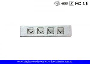 China Steel Rugged Industrial Numeric Keypad Metal Number Keypad Functional With 4 Keys on sale