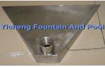 Customized Big Fan Shape Water Fountain Spray Heads For Water Fall / Massage