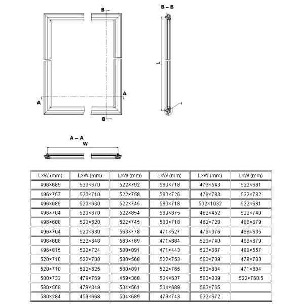 Customized Flexible Magnetic Sheet Refrigerator Door Gasket Stable Performance