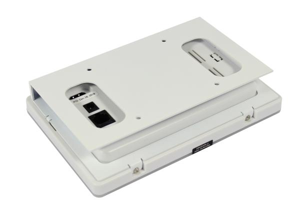 Cheap 7 Inch White Color Recess Wall LED Light Indicator Control Panel PC Android POE RJ45 Ethernet Powering Tablet for sale