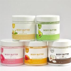 China Natural Moisturizer Body Lotion Shea Butter Whipped Rainbow Body Butter on sale