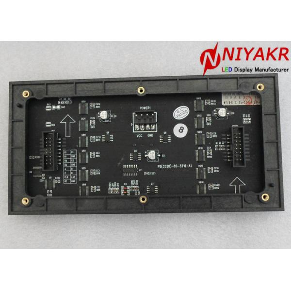 Indoor SMD RGB P6 Full Color LED Display Module 32X16 Pixels 27777 Dots/m2
