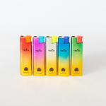 Fashionable Design Dy-F018 Windproof Plastic Gas Lighter with Customization
