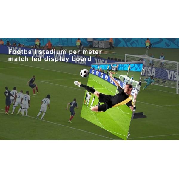 Front Service Football Stadium Perimeter Led Screen Display Custom Anti Collision