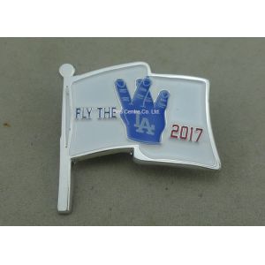 Personalised Custom Soft Enamel Pin , LA Butterfly Clutch Pin Badges