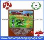 Clear Plastic Fruit Packaging Slider Zipper Bags , Apple / Grape Bag