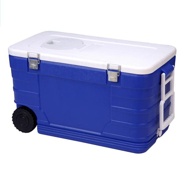 Vaccine Carrier Portable PU Ice Cooler Box Medical Transport Cooler Box 30L 50L 75L 100L With Wheels Handles