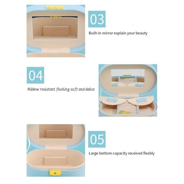 Square Custom Printed Display Boxes For Luxury PU Leather Jewelry Set Arts And Crafts