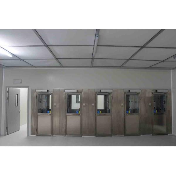 PVC Floor GMP Clean Room , Class 100 1000 Modular Cleanroom Systems Dust Free