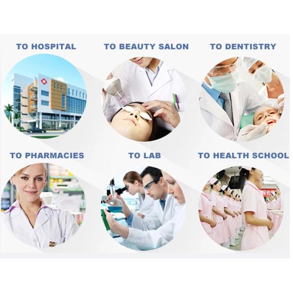 FDA Disposable Lab Coats , Long Sleeves Disposable Hospital Scrubs