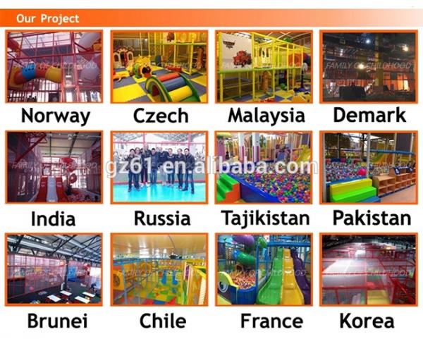 Professional Soft Indoor Commercial Playground Equipment / Jump Trampoline Park