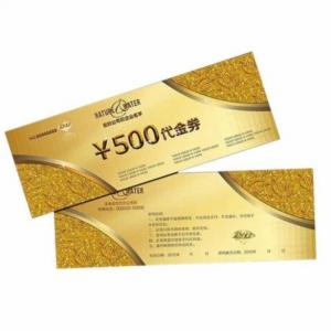 Best CMYK printing Eco Friendly Paper Custom Logo For Coupon Tickets Lottery wholesale