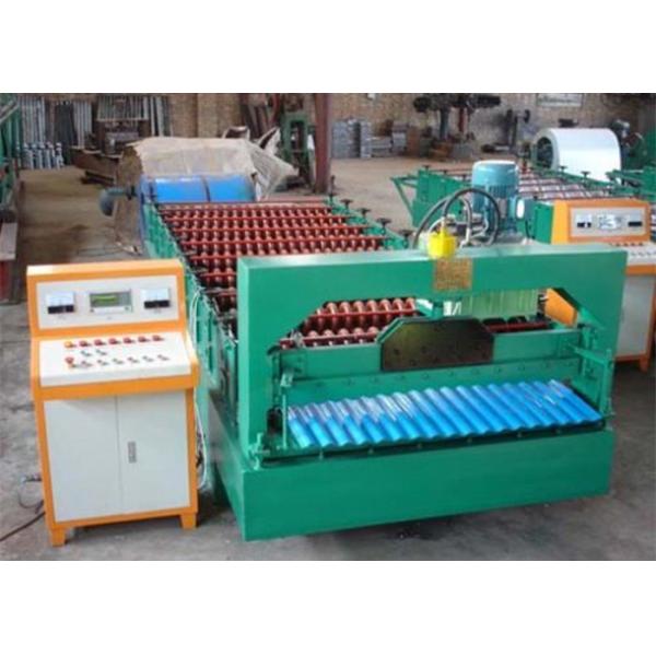 Steel Galvanized Roof Roll Forming Machine For Making 0.3 - 0.8mm Thickness Tile