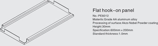 PVDF Pre - Coated Perforated Honeycomb Composite Suspended Ceiling Hooks