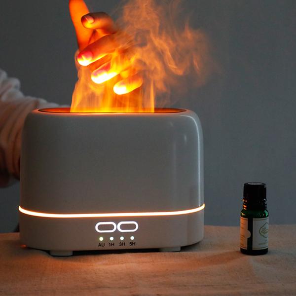 200ml Flame Aroma Diffuser Portable For Hotel / Bedroom