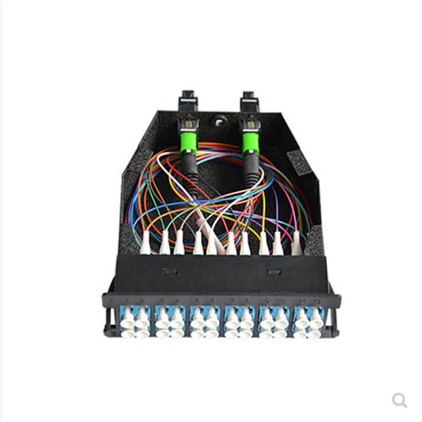 Cheap OM4 Fiber MTP Cassette Module , MPO Cassette Module For FTTH FTTB FTTX Network for sale