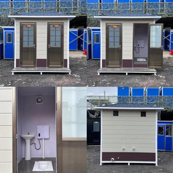 Prefabricated Outdoor Mobile Multiplayer Toilet With Electricity And Water Plumbing And Insulation