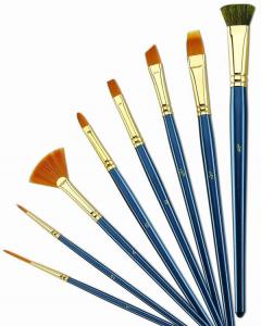Best Customized Logo 4 Inch Artist Painting Brushes Liner Brushes For Oil Painting wholesale