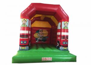 Best Cheap price inflatable fire engine jumping PVC inflatable bouncer house inflatable fire truck jumping wholesale