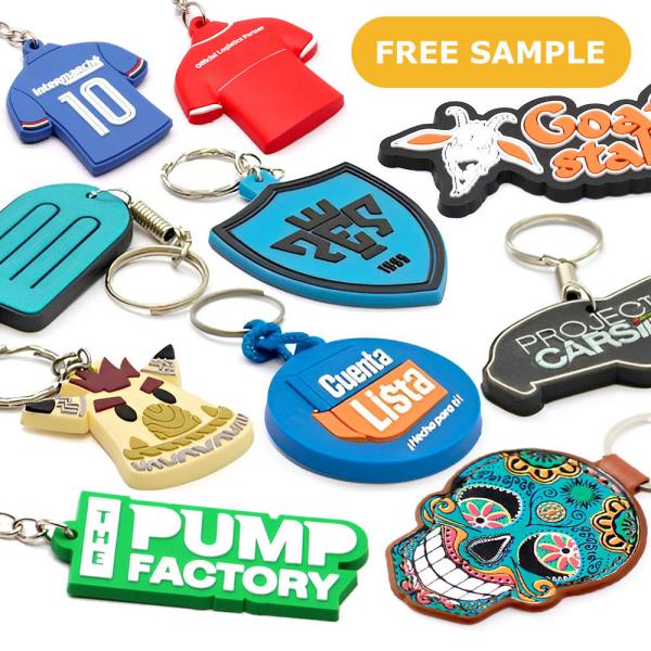 Custom Soft Pvc Rubber Keychain Silicone Rubber Plastic Key Chains