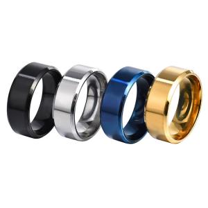 Best 4 Colors 316L Stainless Steel Ring Powder Coating Stainless Ring For Men wholesale