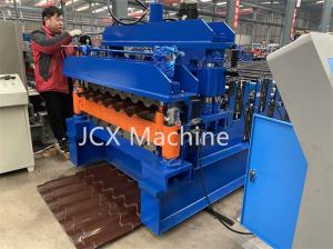 Best Full Automatic Double Layer Roll Forming Machine PLC Control Hydraulic Cut Device wholesale