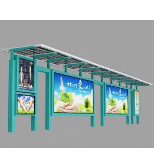 Best Metal Bus Shelter Stop with Advertising Light Box Billboard wholesale