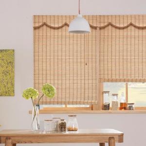 Best Daylight Window Blinds Colorful Pleated Bamboo Roller Sun Shade For Home Office Hotel wholesale