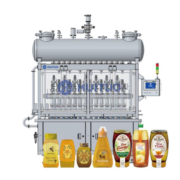 Automatic Linear Piston Volumetric Bottle Liquid Honey Syrup Filling Machine Filler