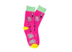Best Neon Pink Flamingo Womens Fancy Socks Women Feather Yarn Soft Socks wholesale