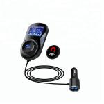 Dual USB Port FM Transmitter Bluetooth AUX Audio Receiver Adapter Support U Disk