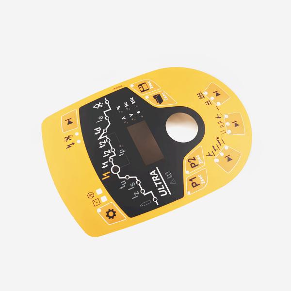 Cheap DC 12 Volt PCB Membrane Switch Panel Irregular Shape With Glossy Matte Surface for sale
