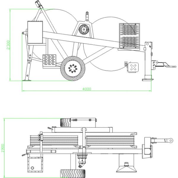 3T Transmission Line Tension Stringing Equipment with Honda Gasoline Engine TY1X30
