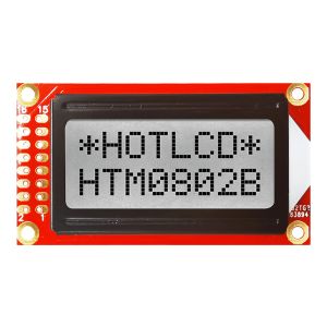 8x2 Character LCD | FSTN + Gray Display with White Side Backlight ST7066U