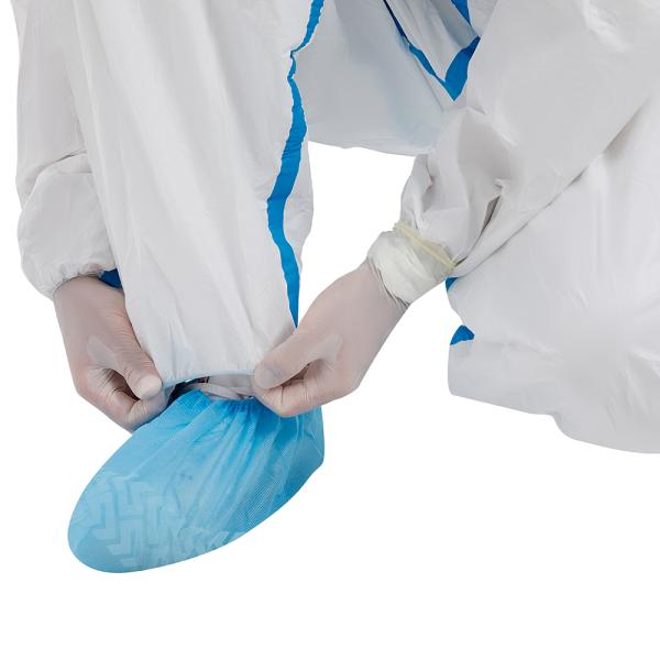 PPE SMS Disposable Protective Coverall Elastic Cuff