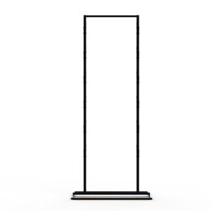 Double Metal Strips Snack Display Rack With 24 Clip