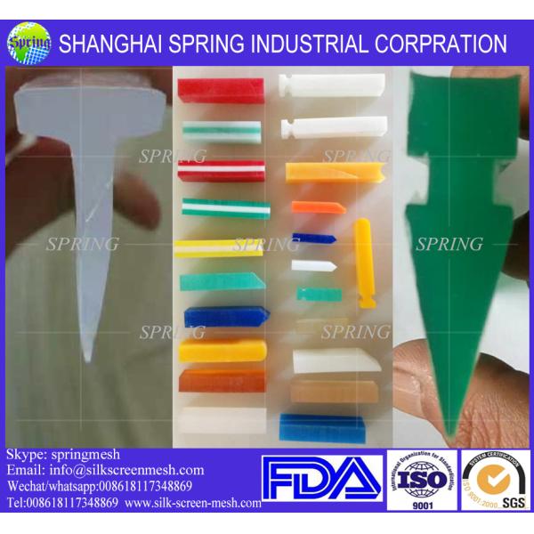 Double bevelled edge screen printing rubber squeegee blade/Squeegee