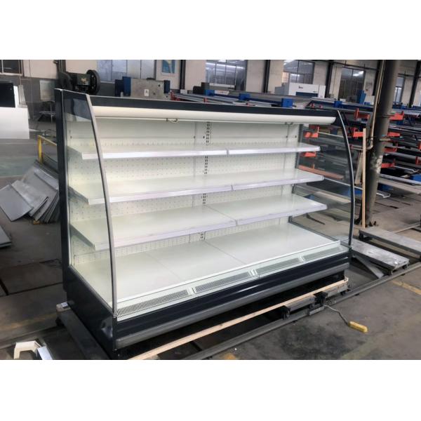 R134a R404a Vertical 3 Tiers Multideck Open Display Refrigerator Rear Service