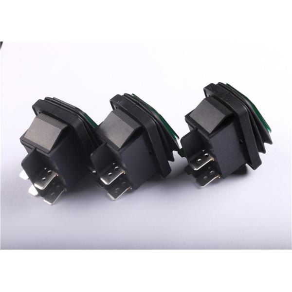 KCD4-130FS 4 Pin Rocker Switch Replacement , Waterproof Lighted Rocker Switch