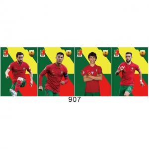 China New 3D Soccer Star Posters Famous Football Star Europe America Football Flip 3D Poster For Kids Room Boy Bedroom Wall Ar on sale