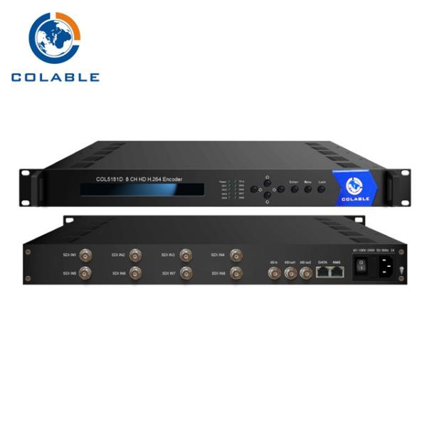 Cheap 8 In 1 Hdmi Mpeg4 Video Encoder , H 264 SDI Video Encoder For Digital TV Broadcasting Headend Equipment COL5181D for sale