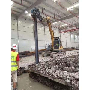 Pile Driver - Stable Operation & Mini Excavator Compatible