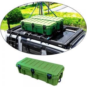Best 110L 116QT Stainless Steel Heavy Duty Roof Box Storage Tool Box with Expansion Bracket wholesale