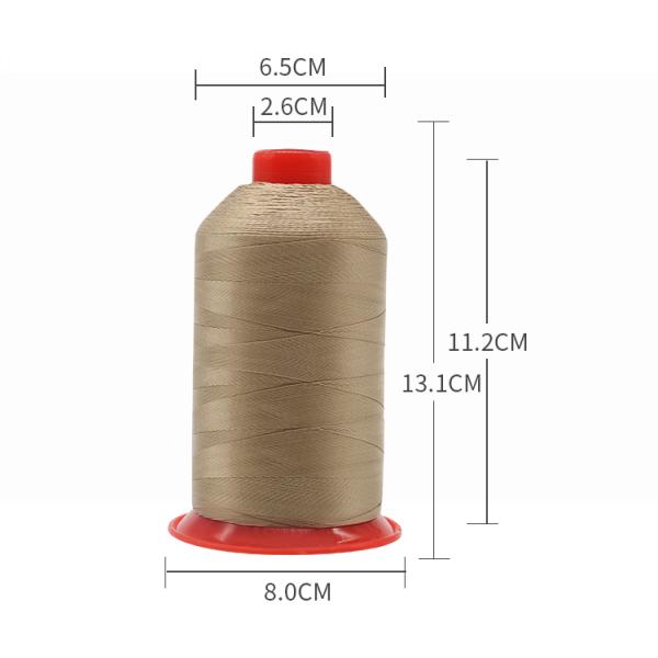 420D Nylon Bonded Sewing Thread for Car Interior Low Shrinkage Weight g/ball 0.45