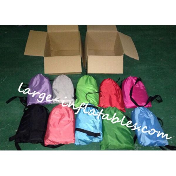 Outdoor 100% Nylon Inflatable Sofa Bag , Easy To Carrying Camping Inflatable Sleeping Sofa