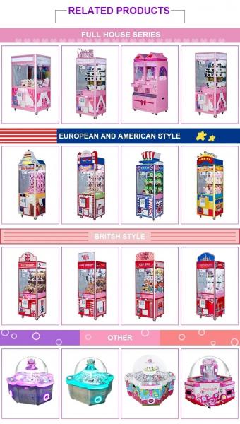 Doll Vending Arcade Game Toy Crane Machine English Version CE Certificate