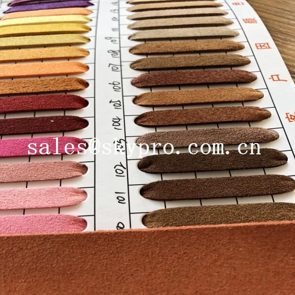 Chamois PU Synthetic Leather for car seat and sofa , pvc pu faux leather