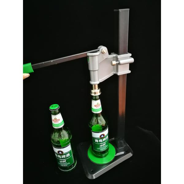 21 * 18 * 50cm Manual Bottle Capping Machine , Simple Bench Bottle Capper